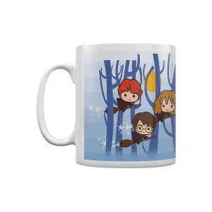 Harry Potter Flying Chibi Mug White/Blue (One Size)