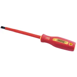 Draper Fully Insulated Plain Slot Screwdriver, 6.5 x 150mm 46519