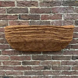 Pack of 5 Coco Wall Trough Planter Liner (60cm)