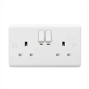 MLA Knightsbridge 13A 2 Gang Smart Socket - CU9KW