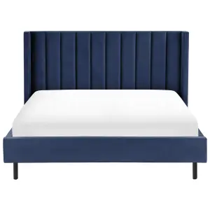 Velvet EU Super King Size Bed Blue VILLETTE