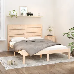 Berkfield Bed Frame Solid Wood 150x200 cm 5FT King Size