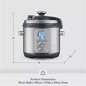 Sage BPR700BSS The Fast Slow Pro Slow Cooker, Brushed Metal