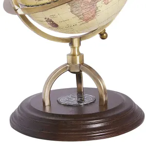 Beliani Retro Globe PIZARRO Beige