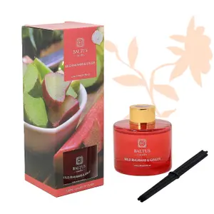 Reed Diffuser 100ml Luxury Wild Rhubarb & Ginger Aroma Air Freshener Fragrance