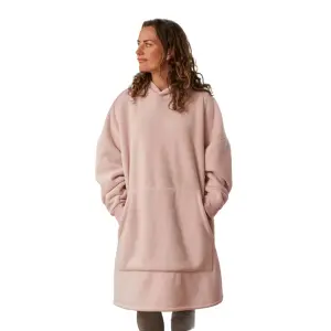 Mountain Warehouse Womens/Ladies Snug Borg Lined Hoodie Blanket Pale Pink (One Size)