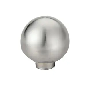 Zinc alloy Chrome effect Round Furniture Knob (Dia)31mm