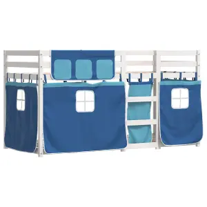 Berkfield Bunk Bed without Mattress Blue 80x200 cm Solid Wood Pine