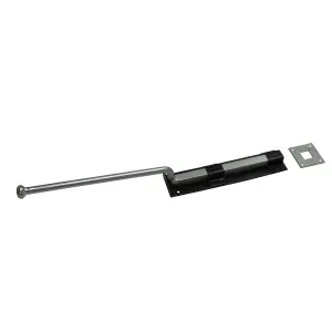 Monkey Tail Drop Down Bolt 18" Black (Heavy Duty Garage Door)