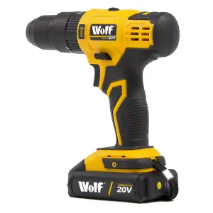 20v Combi Drill Driver Wolf Cordless with Battery & Charger