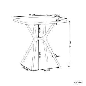 Garden Table Synthetic Material White SERSALE