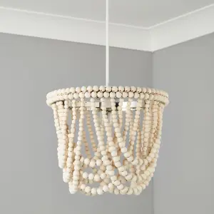 Litecraft Pilli Beaded Natural Lamp shade