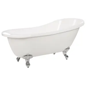 Freestanding Bath 1530 x 770 mm White CAYMAN