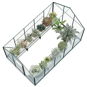 Rosette Hobby Aluminium Polycarbonate Greenhouse - 6x10