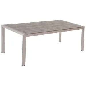 Garden Table Synthetic Material Grey VERNIO