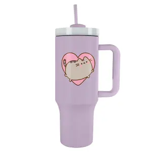 Pusheen Heart 1L Travel Mug Purple (One Size)