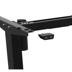 Versatile Electric Height Adjustable Standing Desk Frame in Black