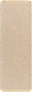 PAVI Becki Owens x Surya Solid and Border Boho Jute Runner Rug 80 x 220 cm