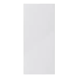 GoodHome Stevia Gloss grey Slab Tall wall Cabinet door (W)400mm (H)895mm (T)18mm