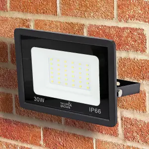 30W (Pack of 2) LED Security Light - Ip66 Floodlight - Energy-efficient And Wide Application - Cool White Waterproof Light