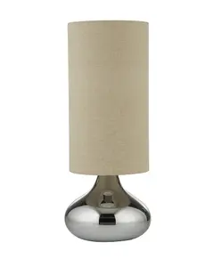 Cissy Dark Smokey Glass Table Lamp