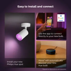 Philips Hue Fugato White and Colour Ambiance Triple Spotlight White