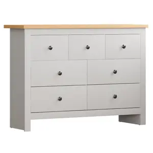 Vida Designs Arlington White 4+3 Drawer Chest (H)810mm (W)1115mm (D)350mm