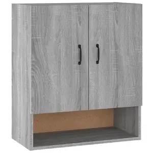 Berkfield Wall Cabinet Grey Sonoma 60x31x70 cm Engineered Wood