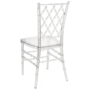 Set of 2 Dining Chairs CLARION Transparent