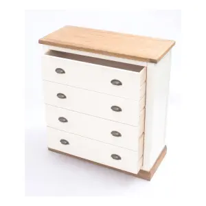 Tropea 4 Drawer Chest of Drawers Brass Cup Handle