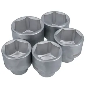 3/4 Drive Shallow Sockets Metric Set 55mm - 70mm 5pc 6 Sided Single Hex