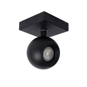 Lucide Favori Modern Ceiling Spotlight - 1xGU10 - Black