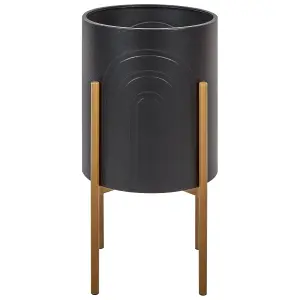 Elevated Plant Pot SEROTINA Metal Black