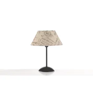 Luminosa Maida Table Lamp With Round Tapered Shade, E27