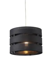 Trio Black Contemporary Light shade (D)28cm