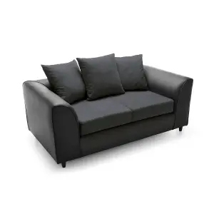 Dylan Collection 2 Seater Sofa in Black