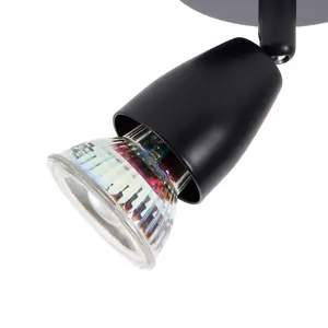 Luminosa Amalfi Single Spotlight Matt Black Paint