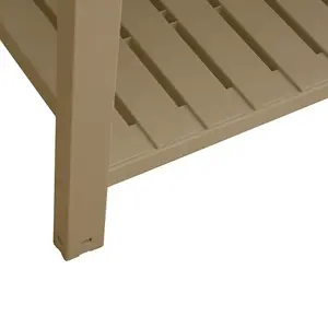 Berkfield Garden Raised Bed Light Brown 110x45x79 cm Polypropylene