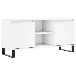 Berkfield TV Cabinet White 104x35x50 cm Engineered Wood