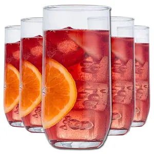 Queensway Home & Dining 415ml 6 Pcs Tall Highball Cocktails Water Drinking Glasses