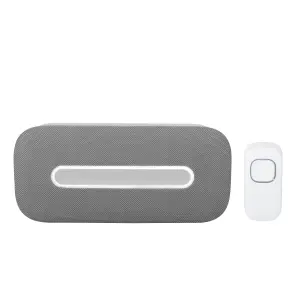 Byron Pro Slider Grey & white Wireless Battery-powered Door chime kit DBY-25931