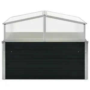 Berkfield Greenhouse Anthracite 100x100x77 cm Galvanised Steel