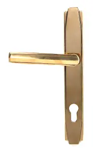 Aged Brass Art Deco Slimline Lever Espag. Lock Set