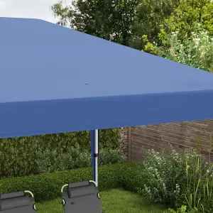 Outsunny 6 x 3(m) Pop Up Gazebo Patio Party Event Heavy Duty Canopy Blue