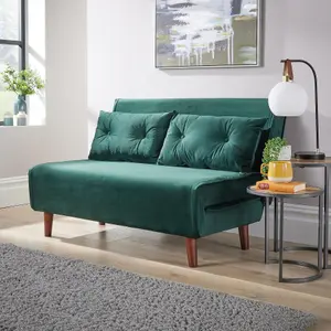 Home Source Morella Green Double Sofa Bed