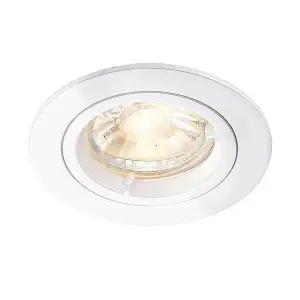 Luminosa Cast Recessed Light Matt White, GU10