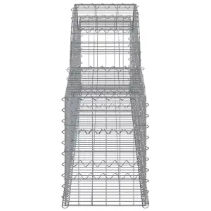 Berkfield Arched Gabion Basket 300x30x40/60 cm Galvanised Iron