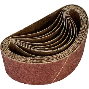 Premium 5 Pack of 100mm x 620mm Sanding Belts - 24 Grit Aluminium Oxide for Woodworking