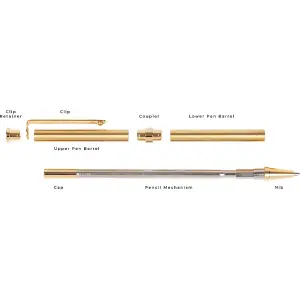 Artisan Click Pencil Kit - 10kt Gold