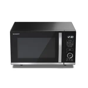 Sharp YC-QS204AU-B 20L 800W Microwave Oven with ECO Function - Black